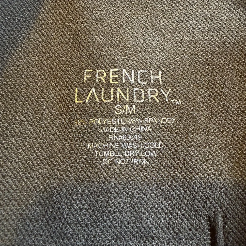 French Laundry‎ Womens S/M Brown Diamond Pattern Knit Fleece Lined Leggings